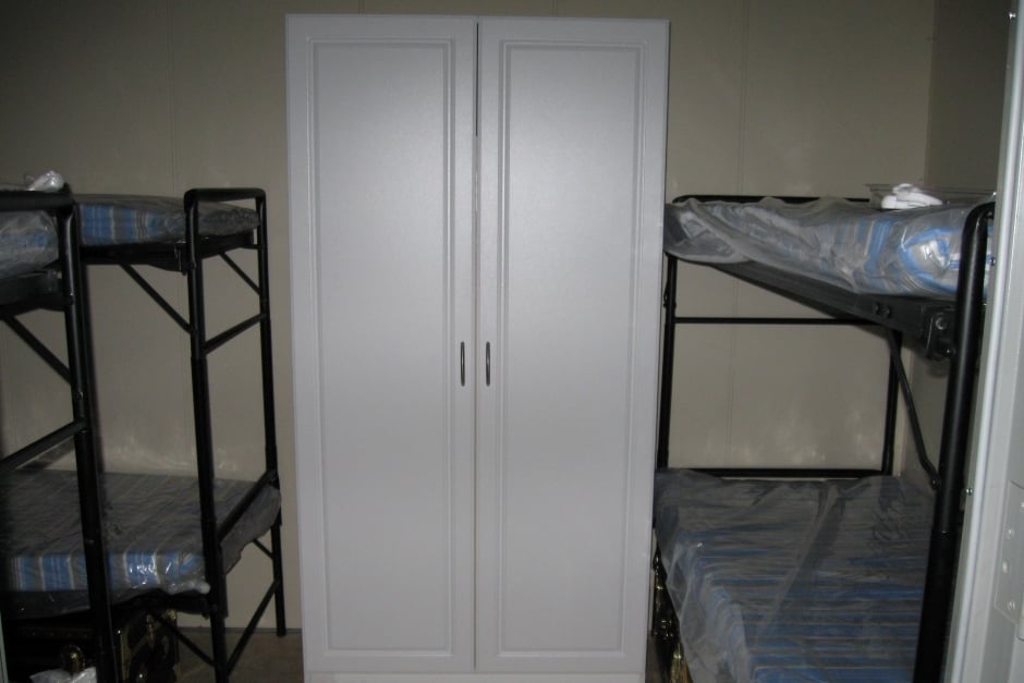 Modified Container Living Quarters Support Security Team on Cargo Ship